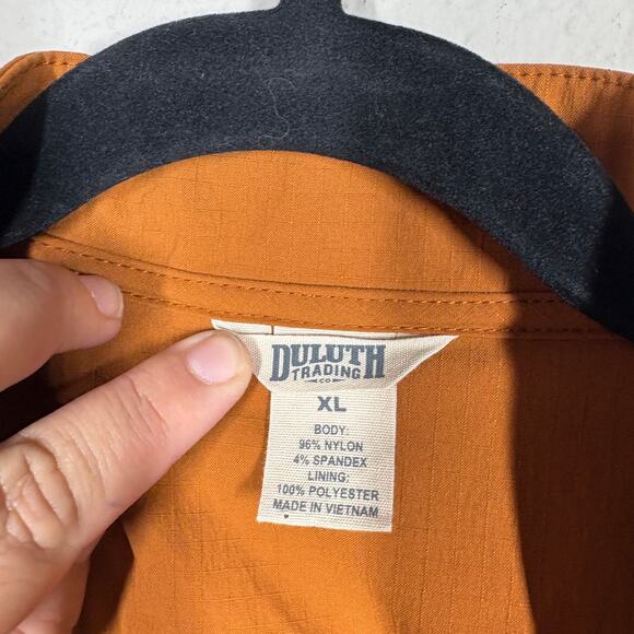 Duluth Trading Co Womens Size XL Vest Cargo Burnt Orange Fishing Pockets - Picture 9 of 10